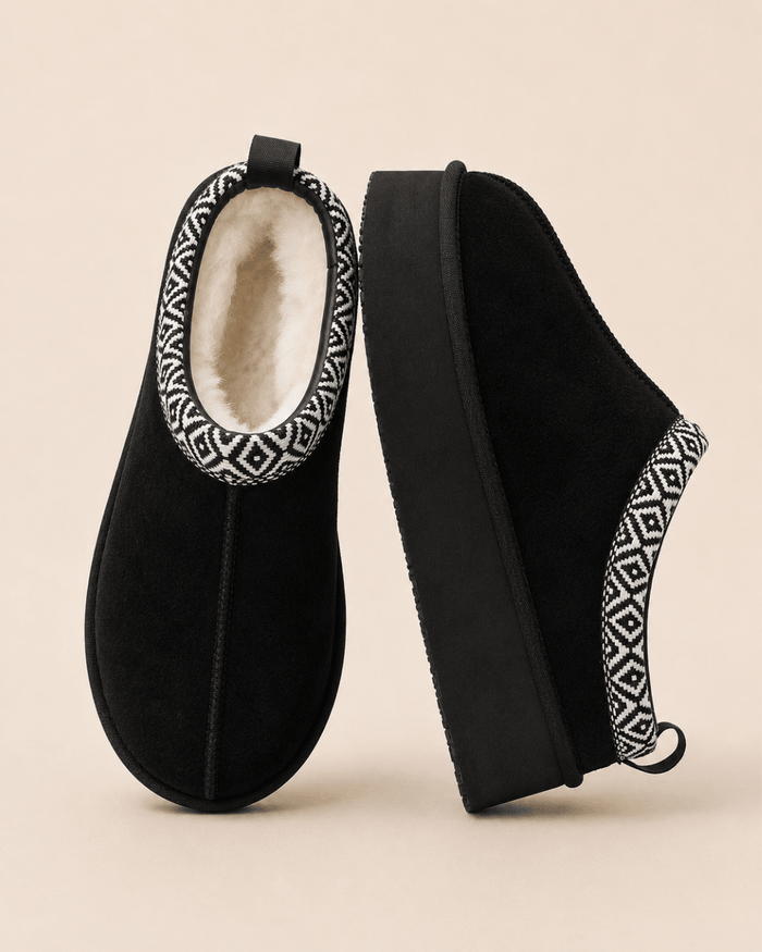 Comfy Slip-on Lodge — Zwart