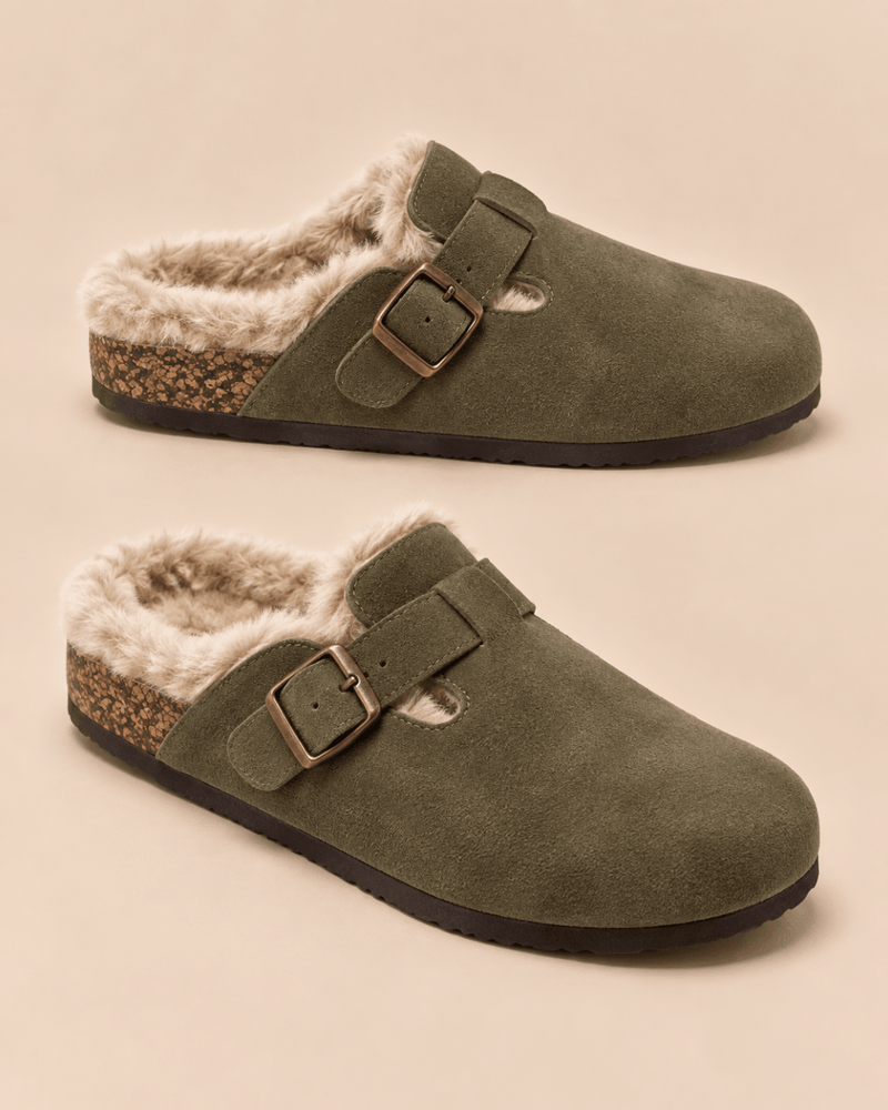 Comfy suede Clog v2 Sage