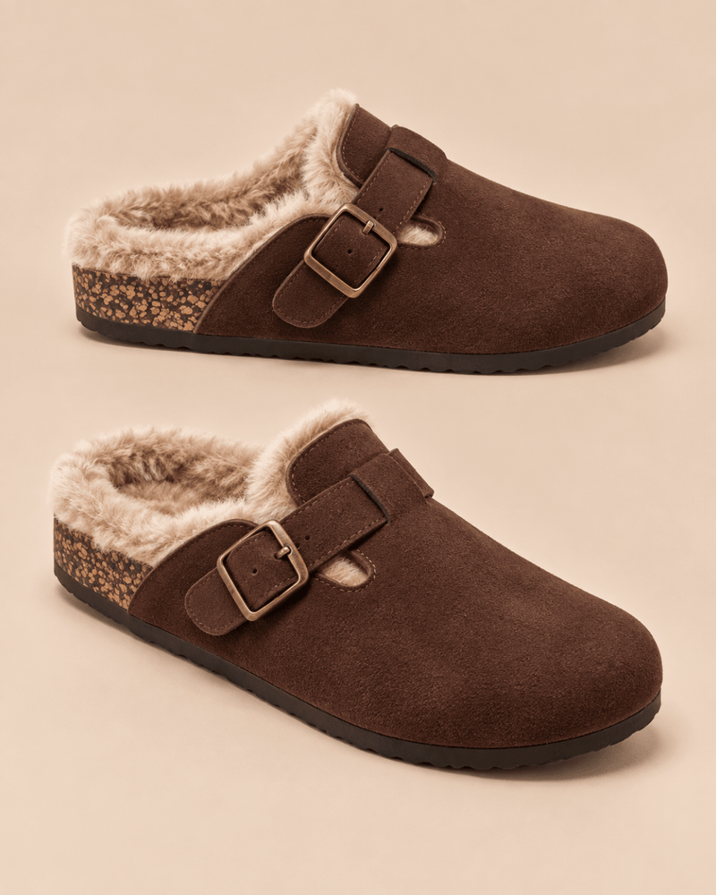 Comfy suede Clog v2 Espresso