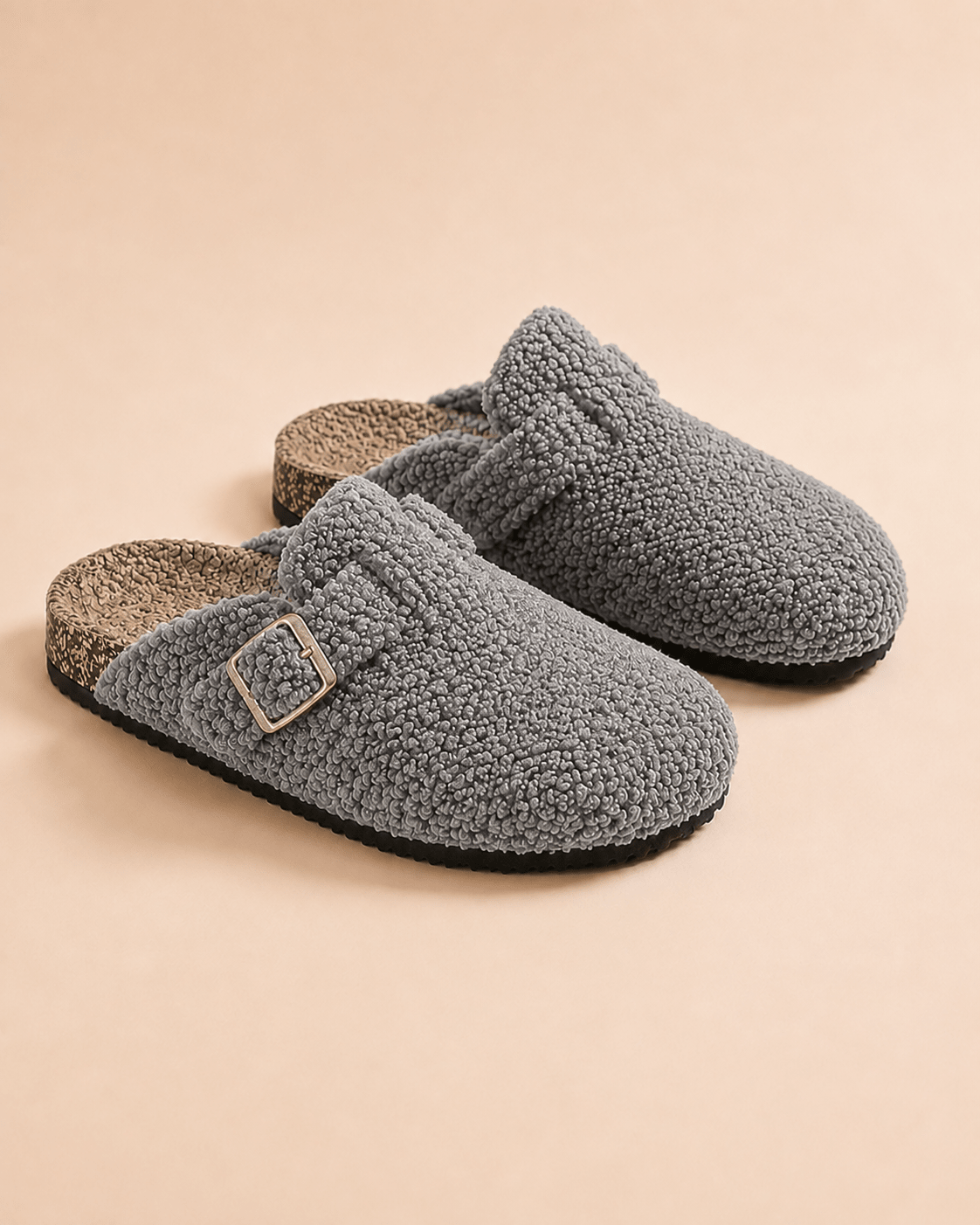 Luna Teddy Clog — Grijs
