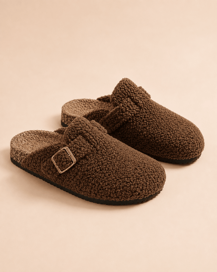 Luna Teddy Clog — Mocha
