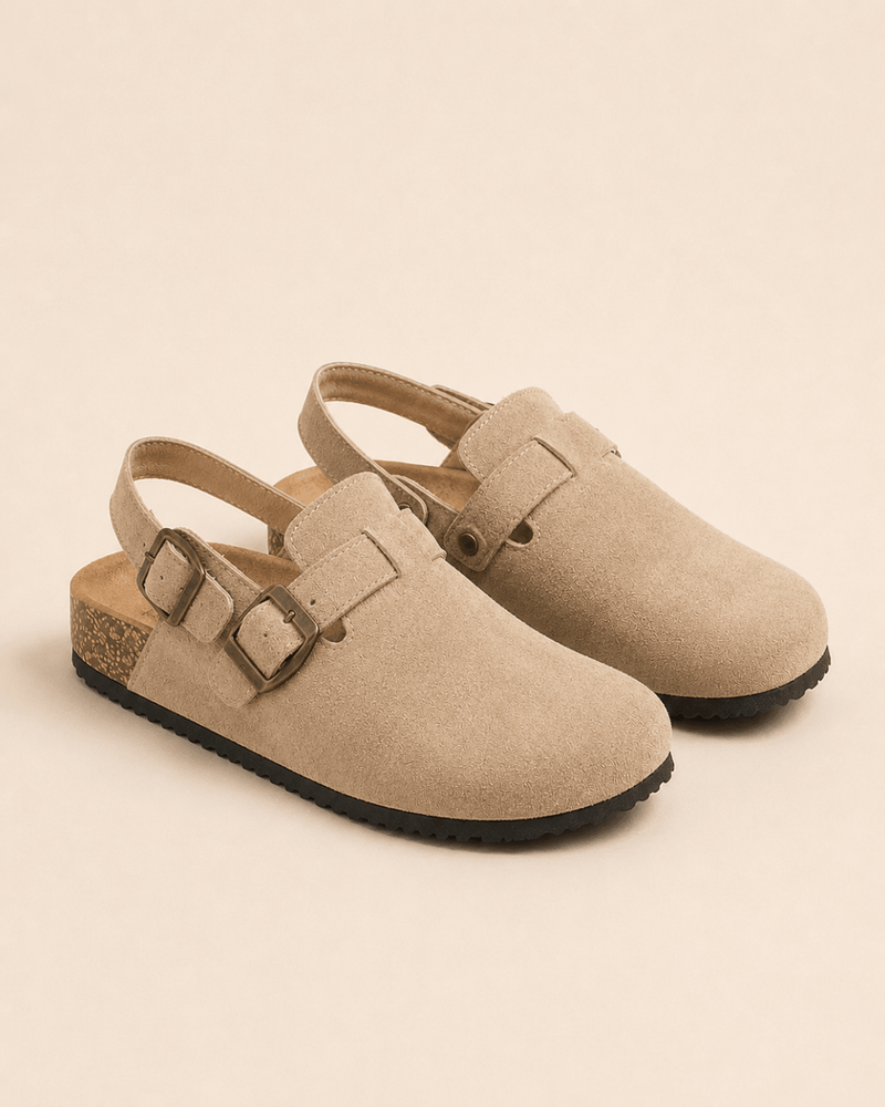 Suede Strap Clog